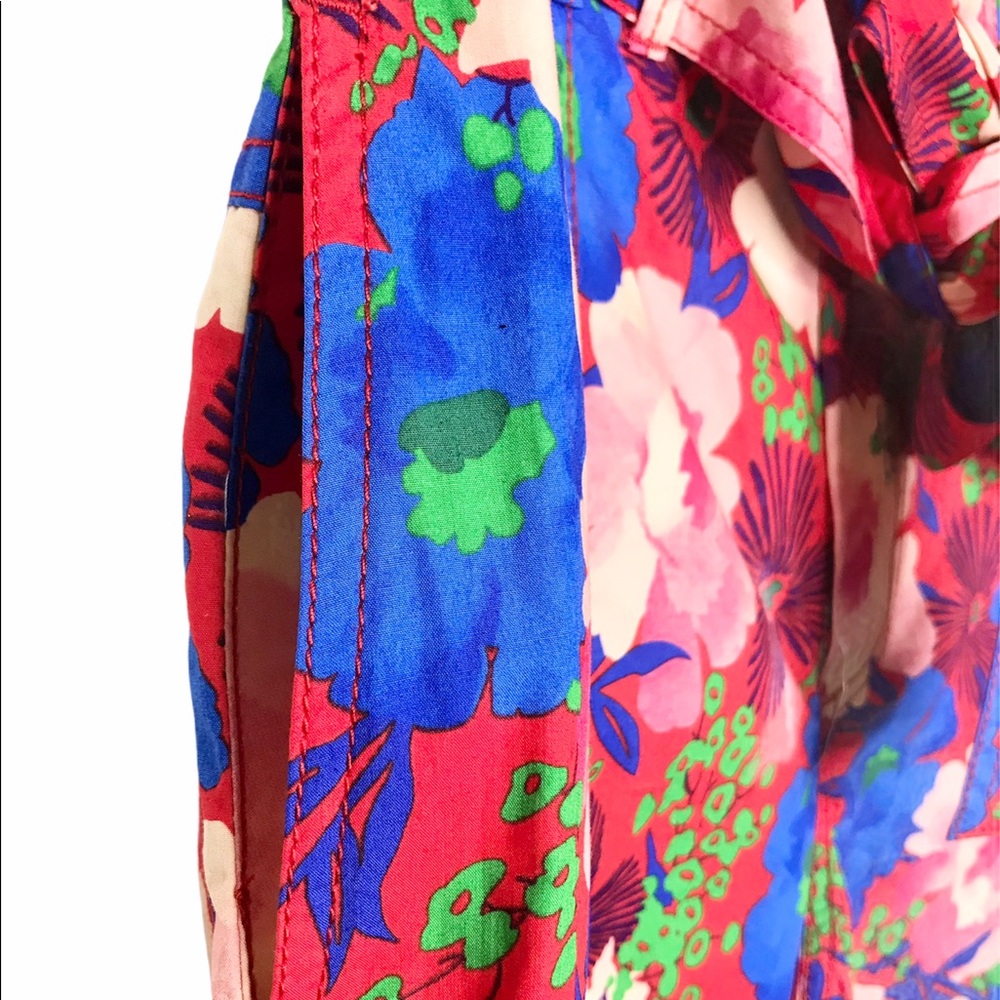 Zara Belted Floral Print Pants - Picture 8 of 12